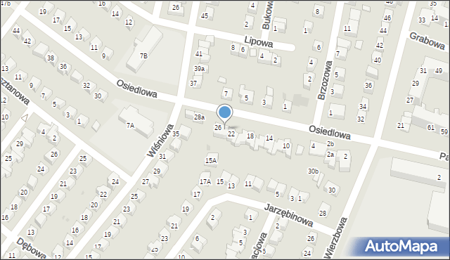 Lubin, Osiedlowa, 24, mapa Lubin