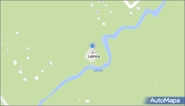 Lubliniec, Osiedle Leśnica, 34, mapa Lubliniec