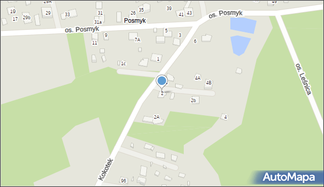 Lubliniec, Osiedle Posmyk, 2, mapa Lubliniec