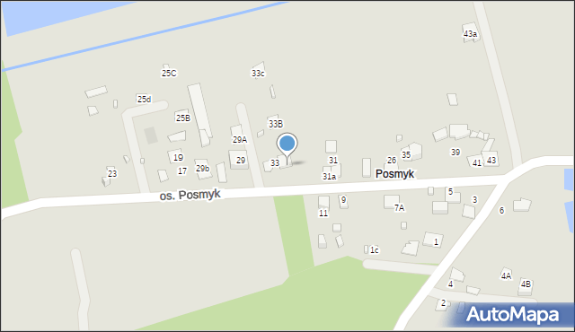 Lubliniec, Osiedle Posmyk, 33a, mapa Lubliniec
