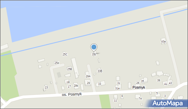 Lubliniec, Osiedle Posmyk, 33c, mapa Lubliniec