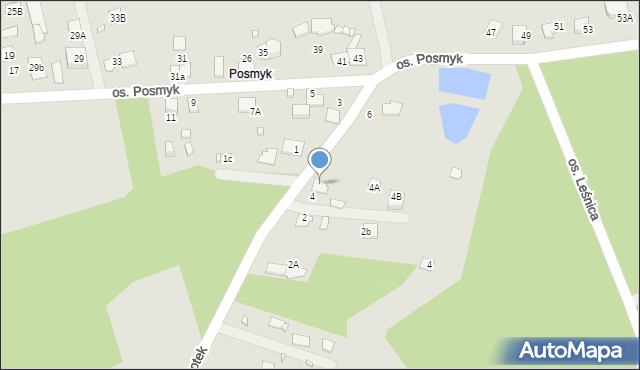 Lubliniec, Osiedle Posmyk, 7, mapa Lubliniec