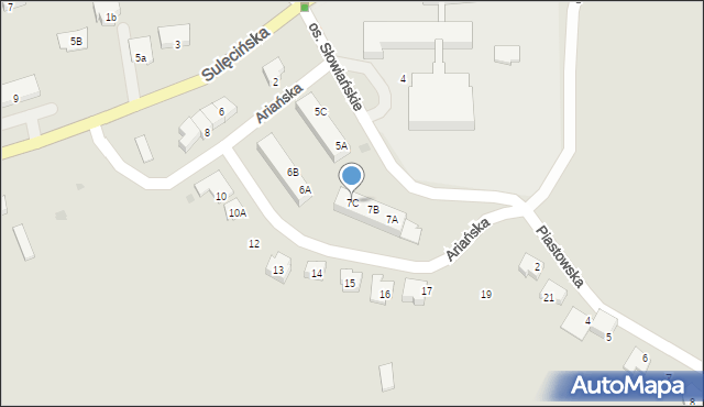 Lubniewice, Osiedle Słowiańskie, 7C, mapa Lubniewice