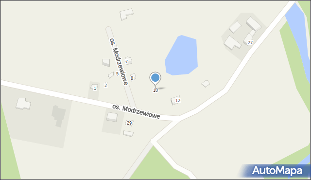 Lubochnia, Osiedle Modrzewiowe, 10, mapa Lubochnia