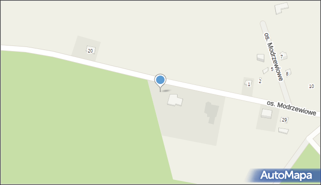 Lubochnia, Osiedle Modrzewiowe, 21, mapa Lubochnia