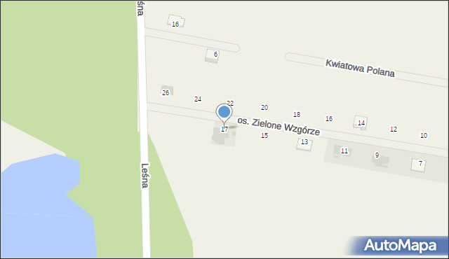 Lubosz, Osiedle Zielone Wzgórze, 17, mapa Lubosz