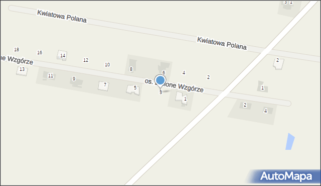 Lubosz, Osiedle Zielone Wzgórze, 3, mapa Lubosz