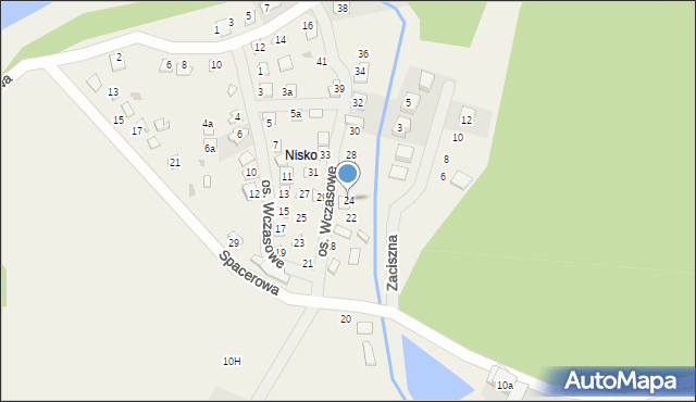 Lubowidz, Osiedle Wczasowe, 24, mapa Lubowidz