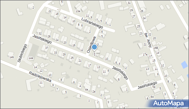 Lubraniec, Osiedlowa, 1, mapa Lubraniec