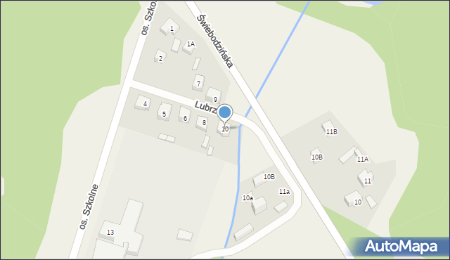 Lubrza, Osiedle Szkolne, 10, mapa Lubrza