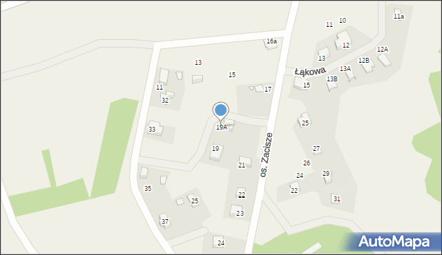 Lubrza, Osiedle Zacisze, 19A, mapa Lubrza