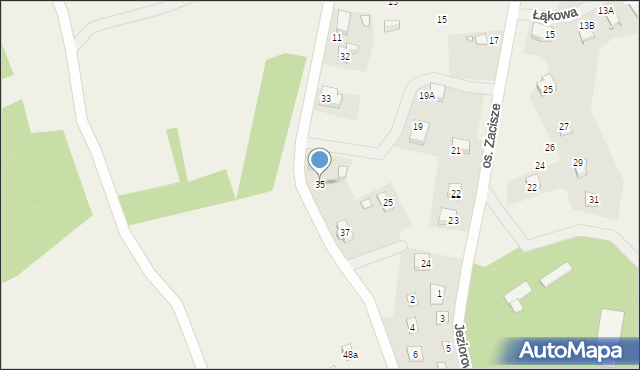 Lubrza, Osiedle Zacisze, 35, mapa Lubrza