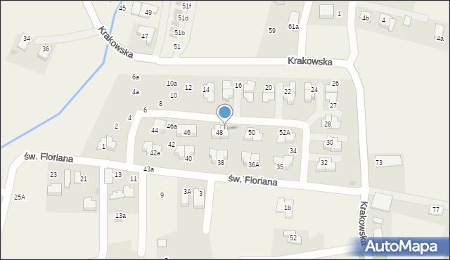 Lusina, Osiedle Dębowe, 49a, mapa Lusina