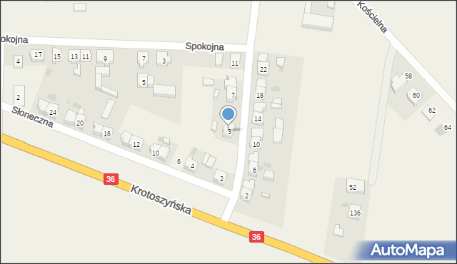 Lutogniew, Osiedlowa, 3, mapa Lutogniew