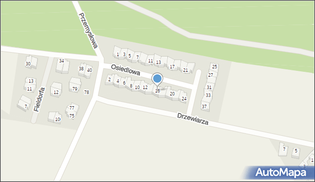 Luzino, Osiedlowa, 16, mapa Luzino