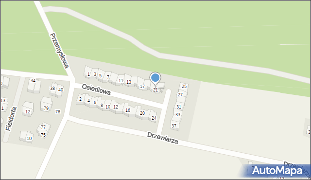 Luzino, Osiedlowa, 21, mapa Luzino