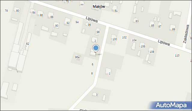 Maków, Osiedlowa, 4a, mapa Maków