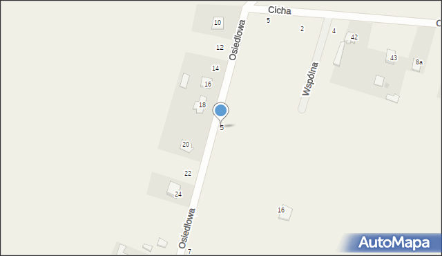 Maków, Osiedlowa, 5, mapa Maków