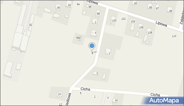 Maków, Osiedlowa, 8, mapa Maków