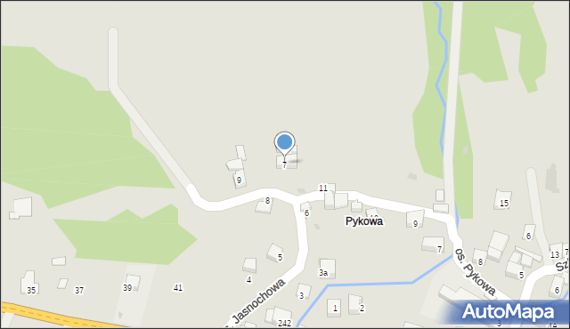 Maków Podhalański, Osiedle Jasnochowa, 7, mapa Maków Podhalański
