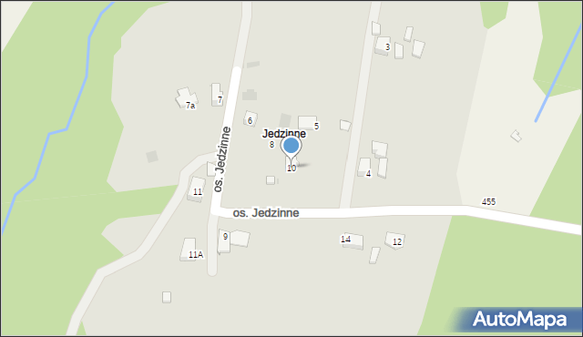 Maków Podhalański, Osiedle Jedzinne, 10, mapa Maków Podhalański