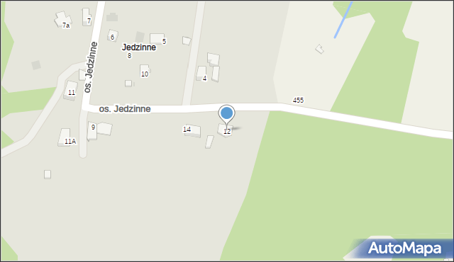 Maków Podhalański, Osiedle Jedzinne, 12, mapa Maków Podhalański