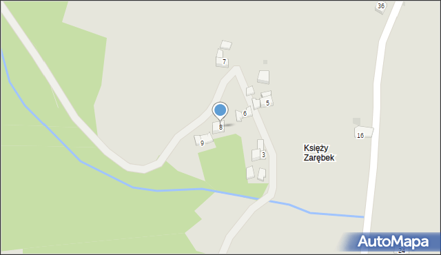 Maków Podhalański, Osiedle Makowska Góra, 8, mapa Maków Podhalański