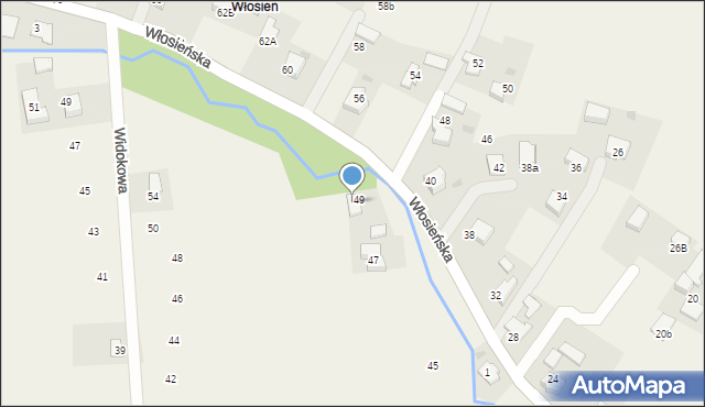 Malec, Osiecka, 51, mapa Malec