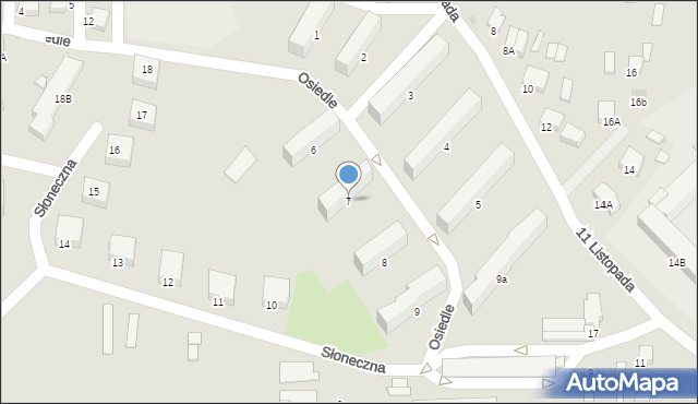 Małogoszcz, Osiedle, 7, mapa Małogoszcz
