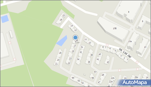 Marki, Osiedle Lisi Jar, 28, mapa Marki