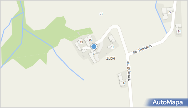 Maruszyna, Osiedle Bukowa, 17, mapa Maruszyna