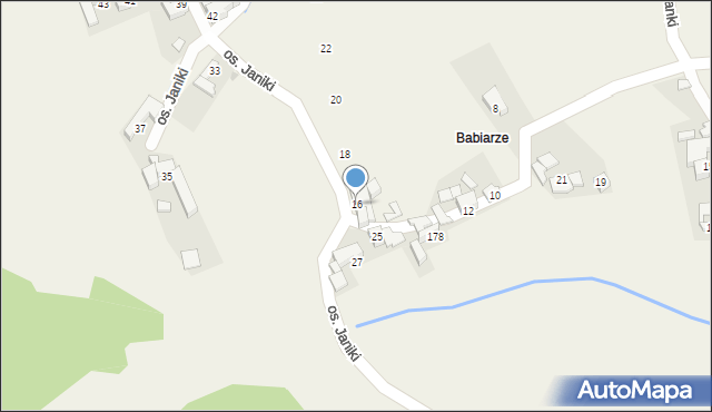 Maruszyna, Osiedle Janiki, 16, mapa Maruszyna