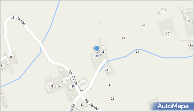 Maruszyna, Osiedle Janiki, 40, mapa Maruszyna