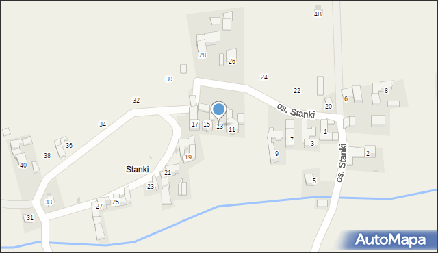 Maruszyna, Osiedle Stanki, 13, mapa Maruszyna