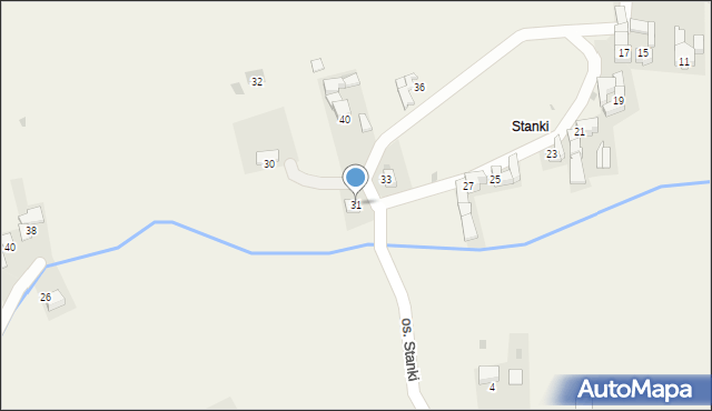 Maruszyna, Osiedle Stanki, 31, mapa Maruszyna