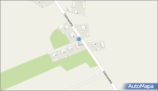 Masanów, Ostrowska, 10, mapa Masanów