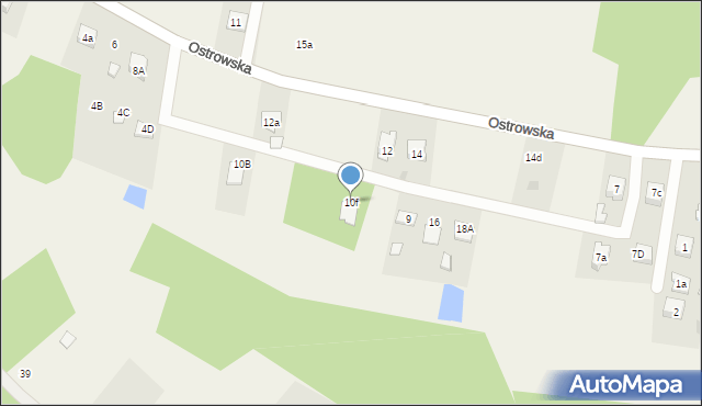 Masłońskie, Ostrowska, 10f, mapa Masłońskie