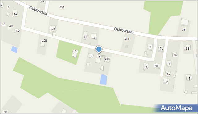 Masłońskie, Ostrowska, 16, mapa Masłońskie