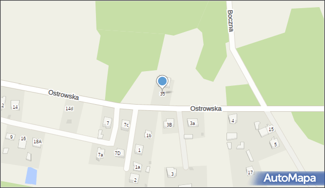 Masłońskie, Ostrowska, 35, mapa Masłońskie
