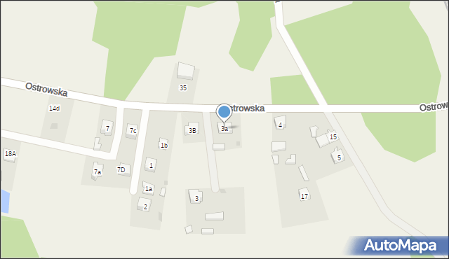 Masłońskie, Ostrowska, 3a, mapa Masłońskie