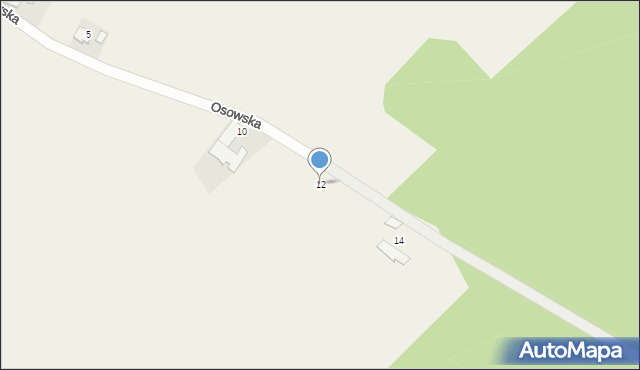 Masów, Osowska, 12, mapa Masów