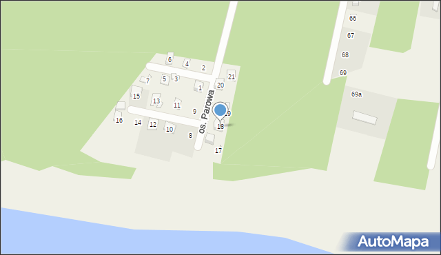 Mermet, Osiedle Parowa, 18, mapa Mermet