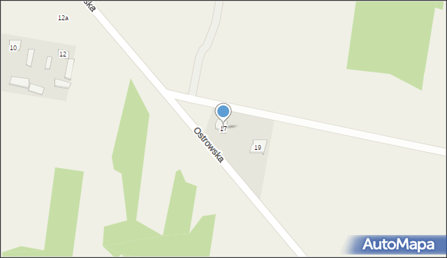 Miąse, Ostrowska, 17, mapa Miąse