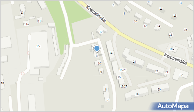 Miastko, Osiedle Niepodległości, 11, mapa Miastko