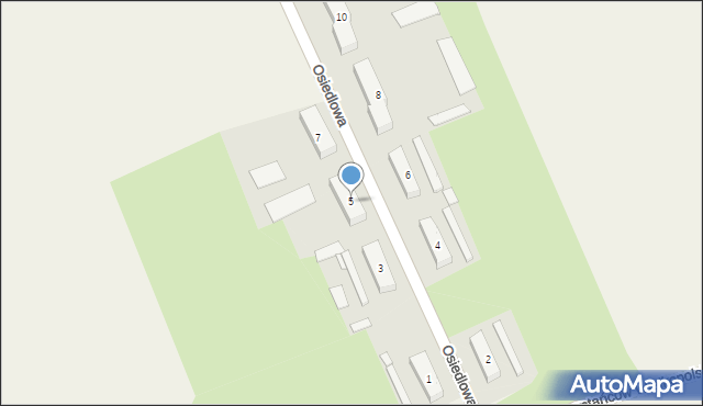 Michorzewo, Osiedlowa, 5, mapa Michorzewo