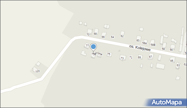 Miechów, Osiedle Kolejowe, 75B, mapa Miechów