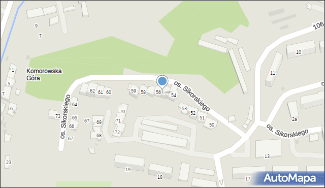 Miechów, Osiedle Sikorskiego Władysława, gen., 56, mapa Miechów