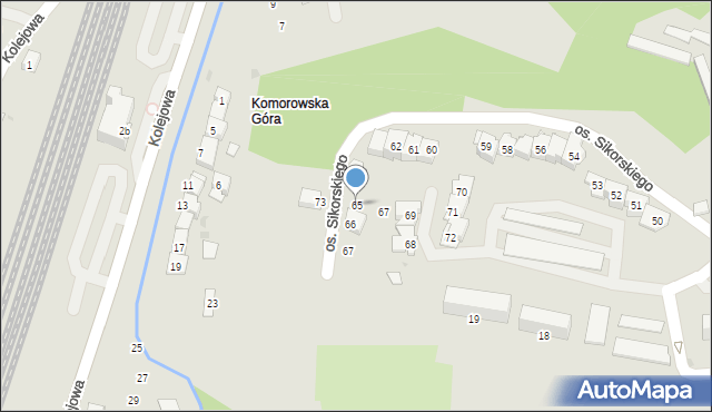 Miechów, Osiedle Sikorskiego Władysława, gen., 65, mapa Miechów