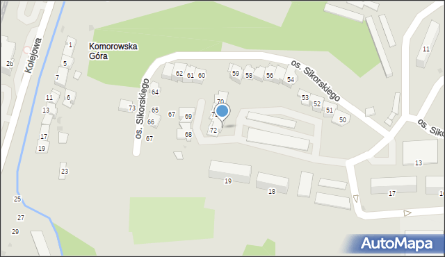 Miechów, Osiedle Sikorskiego Władysława, gen., 72, mapa Miechów