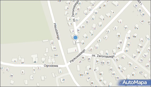 Miechów, Osiedle Żeromskiego Stefana, 2, mapa Miechów